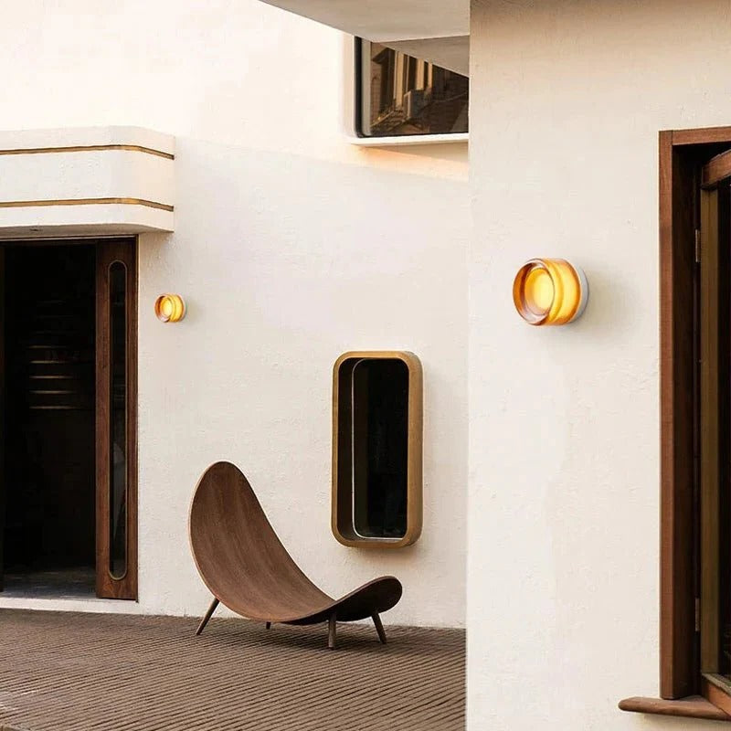 Modern Dimple Glass LED Wall Sconce