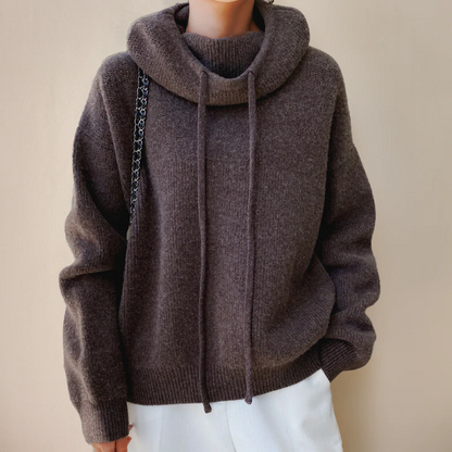 Turtleneck Sweater Made of Merino Wool for Women