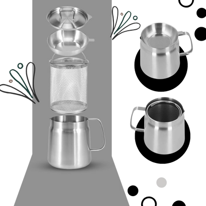 2-in-1 Stainless Steel Deep Frying Pot
