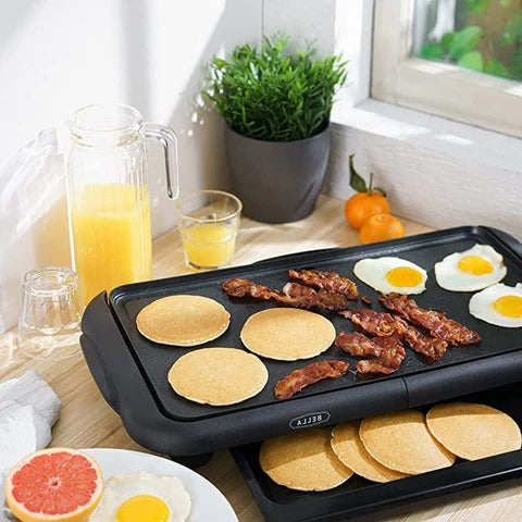 Large Tabletop Home Kitchen Pancake Griddle Maker Machine 24"