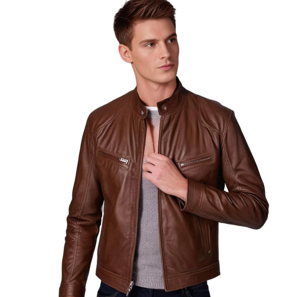 Men's leather jacket