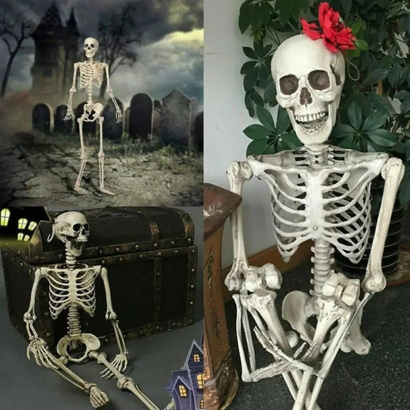 Poseable Skeleton - Creepy Halloween Skeleton Decorations