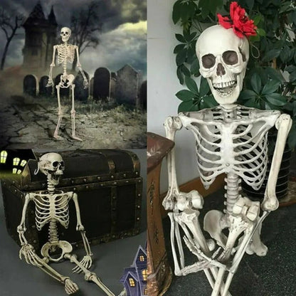 Poseable Skeleton - Creepy Halloween Skeleton Decorations