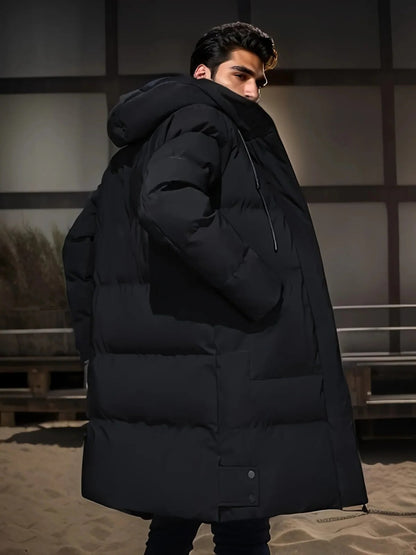 Long Winter Jacket for Men - Waterproof and Warm