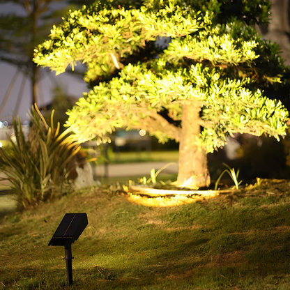 Waterproof LED Solar Multi-zoom Spot Light Landscape Lighting RGB