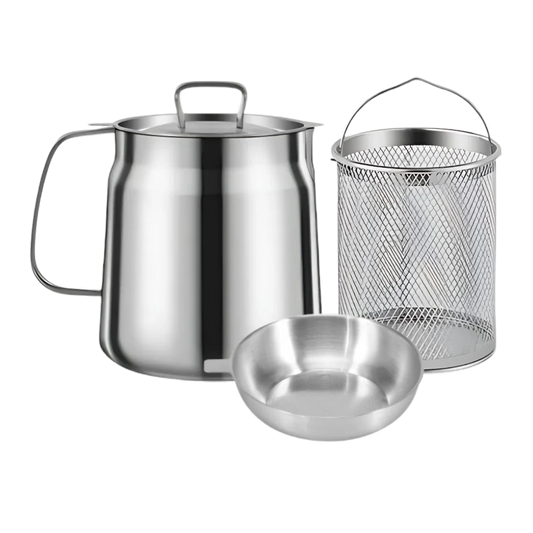 2-in-1 Stainless Steel Deep Frying Pot