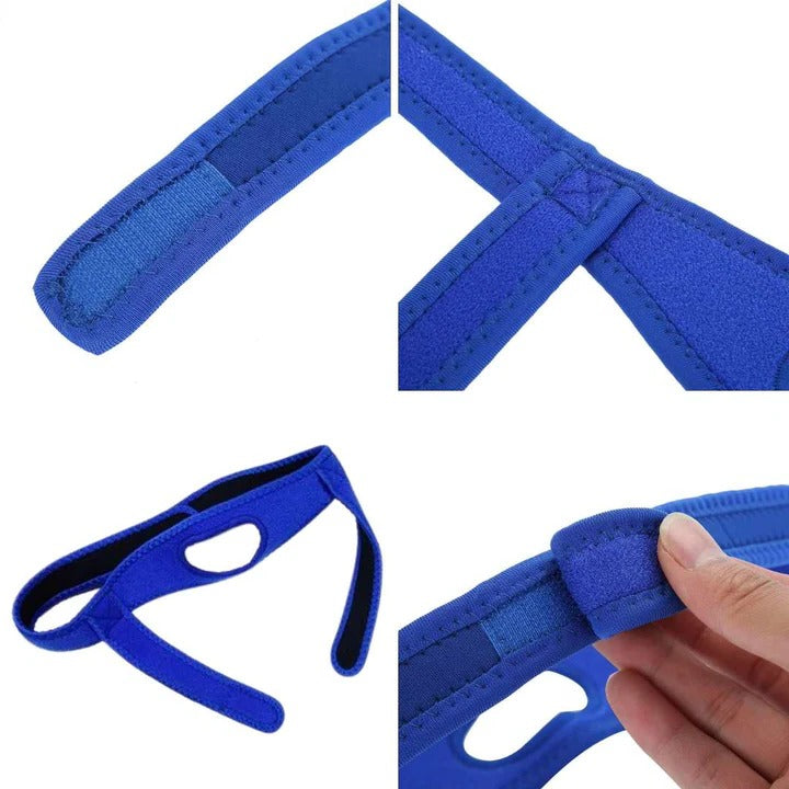 Full Head Chin Strap for Snoring Relief | Sleep Apnea Support - Comfortable - Night Use