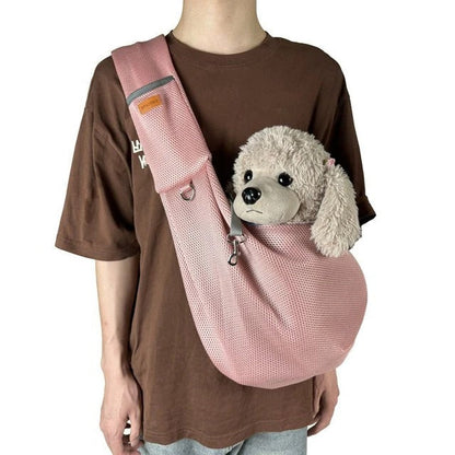 Lightweight & Breathable Crossbody Dog Sling Shoulder Bag