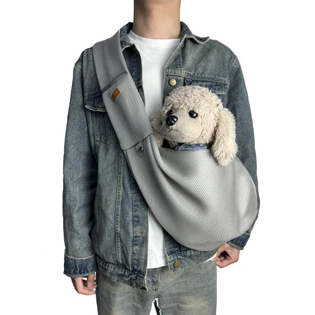 Lightweight & Breathable Crossbody Dog Sling Shoulder Bag