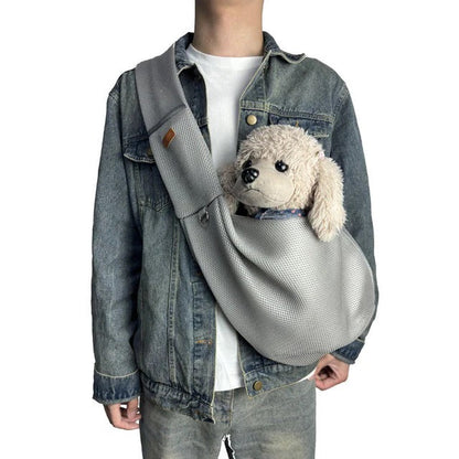 Lightweight & Breathable Crossbody Dog Sling Shoulder Bag