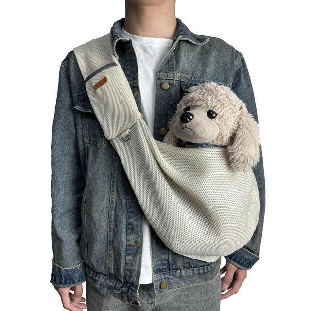 Lightweight & Breathable Crossbody Dog Sling Shoulder Bag