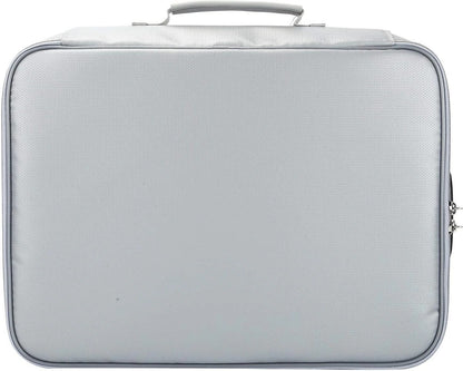 Document Organizer - Multi-Layer Safety Bag with Zipper for Cards, Files, and Travel Storage