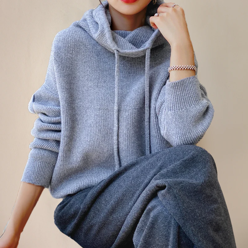 Turtleneck Sweater Made of Merino Wool for Women