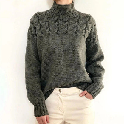 Women's Knitted Turtleneck Sweater