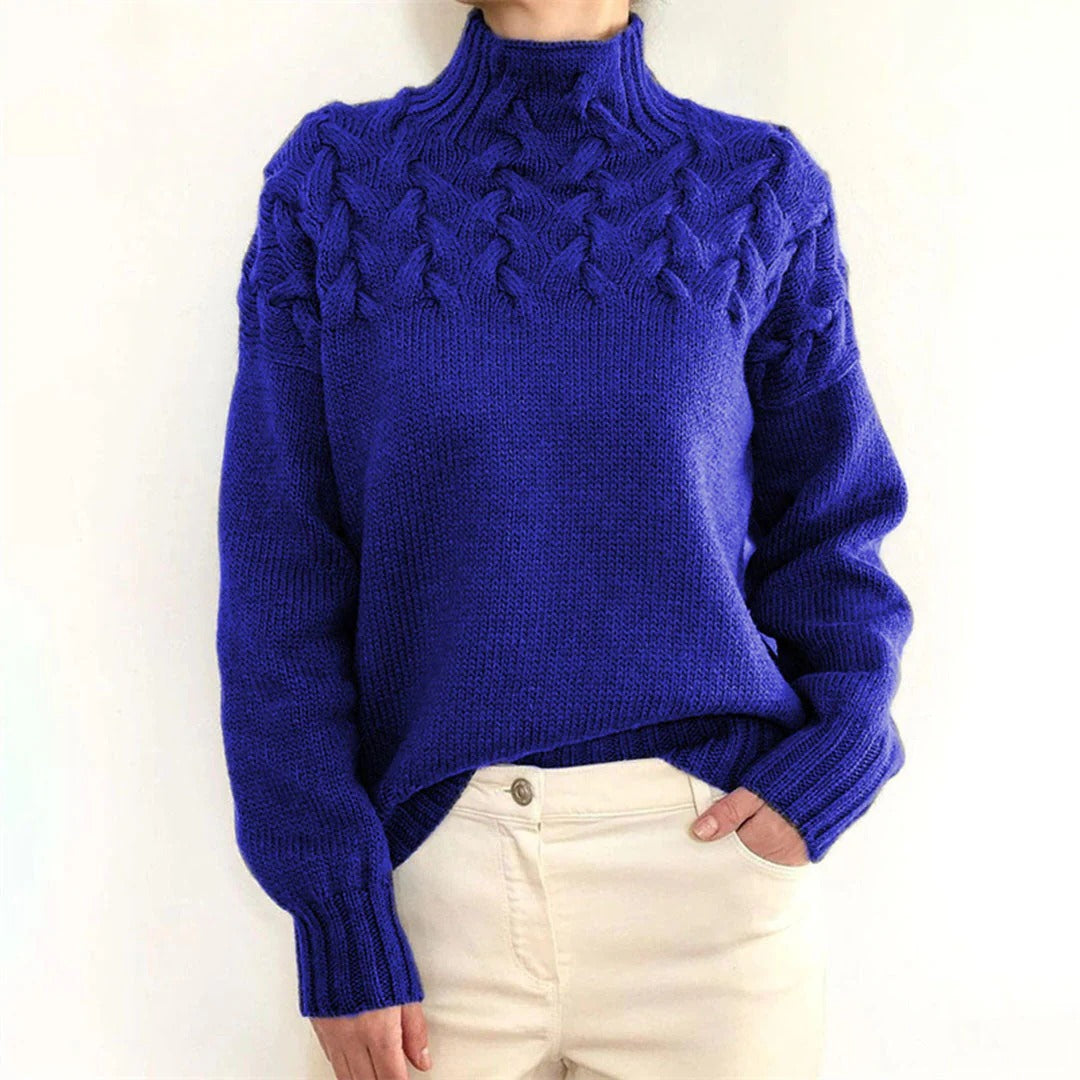 Women's Knitted Turtleneck Sweater