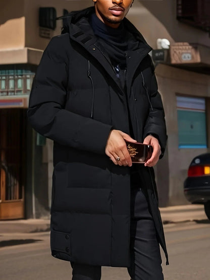 Long Winter Jacket for Men - Waterproof and Warm