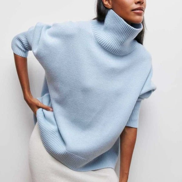 Oversized Cashmere Turtleneck Sweater