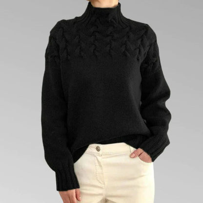 Women's Knitted Turtleneck Sweater
