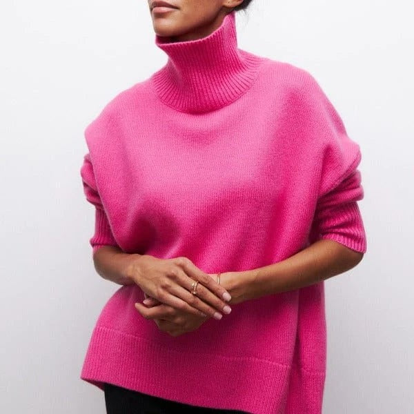 Oversized Cashmere Turtleneck Sweater
