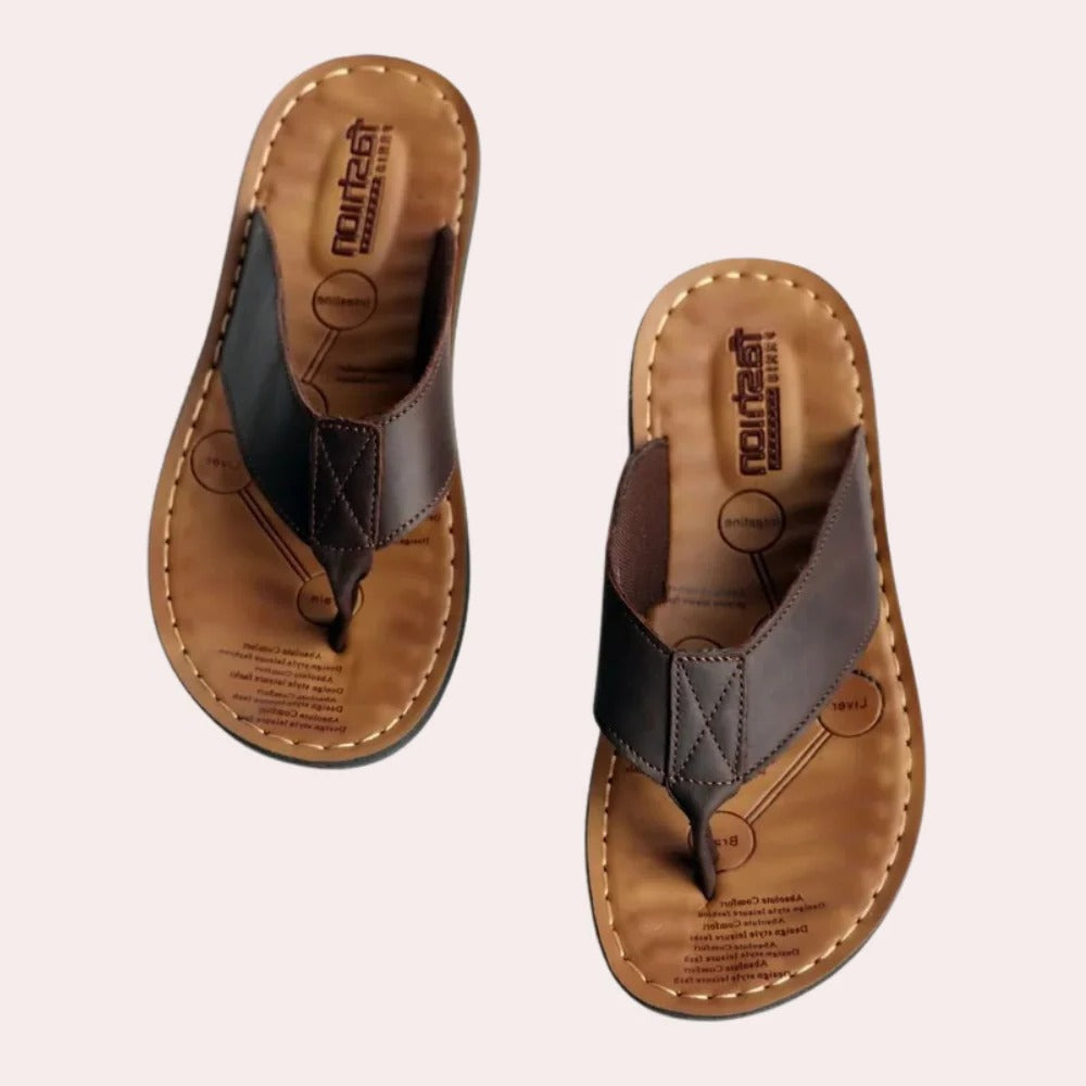 Men's Leather Slipper