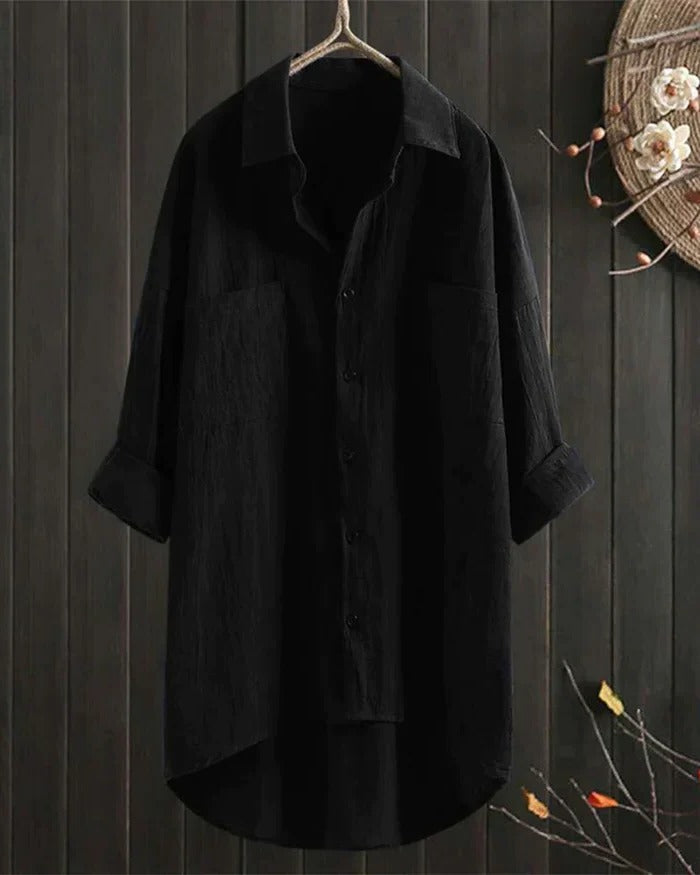 Women's White Linen Blouse