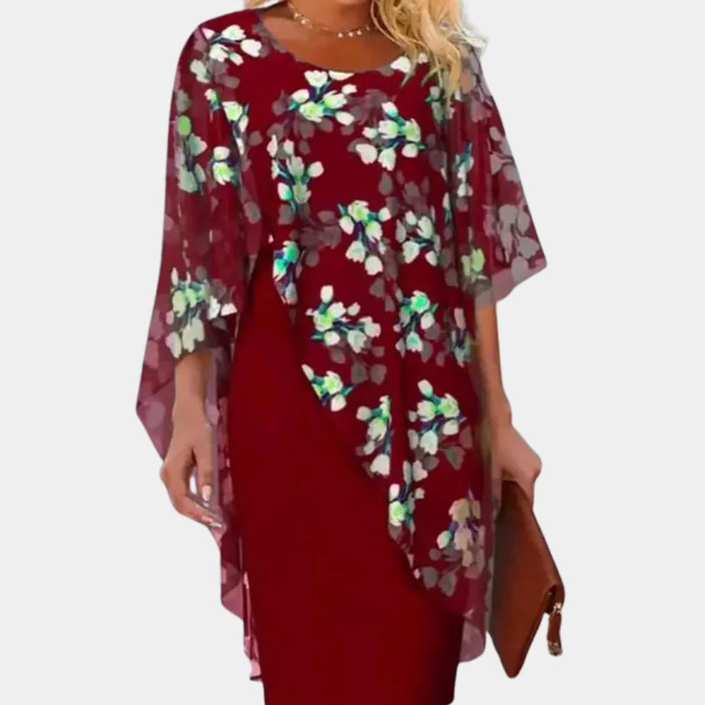 Elegant Floral Dress For Women