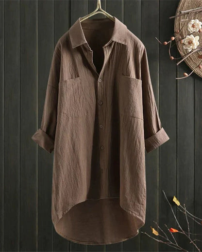 Women's White Linen Blouse