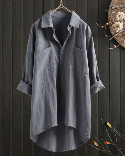 Women's White Linen Blouse