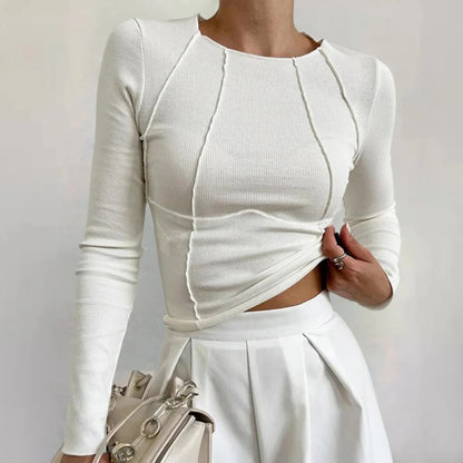 Simple Long Sleeve Women's Top