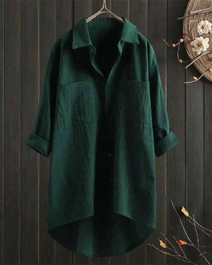 Women's White Linen Blouse