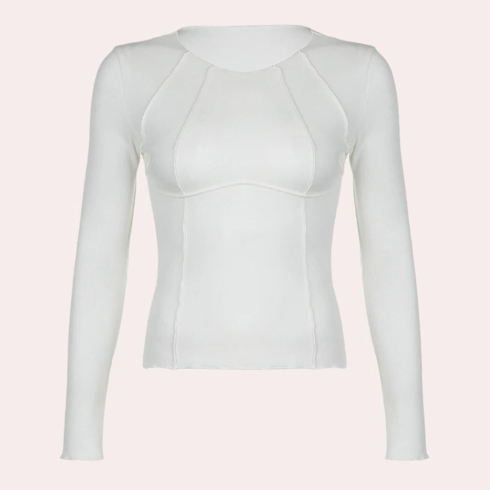 Simple Long Sleeve Women's Top
