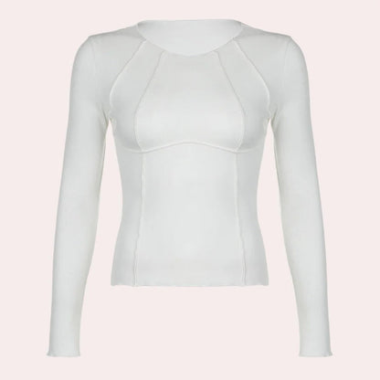 Simple Long Sleeve Women's Top