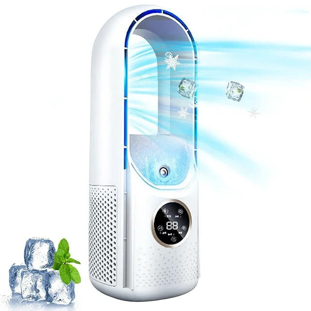 Blade-Free Silent Portable Air Conditioner for Home and Office
