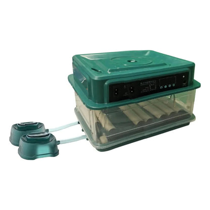 Digital Egg Incubator with Adjustable Tray - EU Plug, Light Tester & Turner for Hatching Chickens, Birds & More