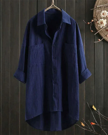 Women's White Linen Blouse