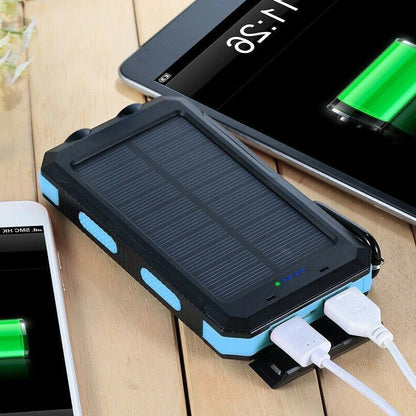 500000mAh Solar Charger Waterproof Power Bank External