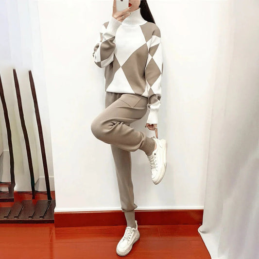 Warm Sweater and Pants Set