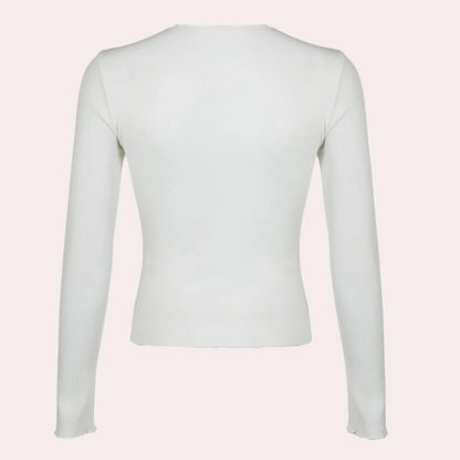 Simple Long Sleeve Women's Top