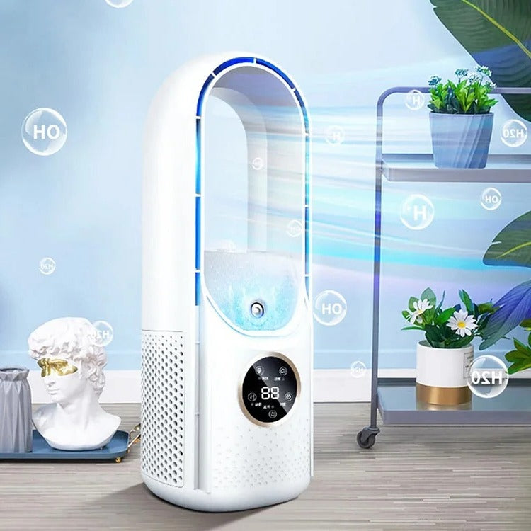 Blade-Free Silent Portable Air Conditioner for Home and Office