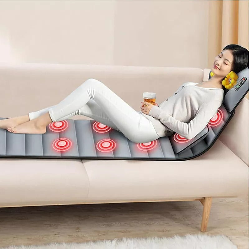 Shiatsu Massage Mat with Heat-Relaxing Full-Body Electric Mattress Pad