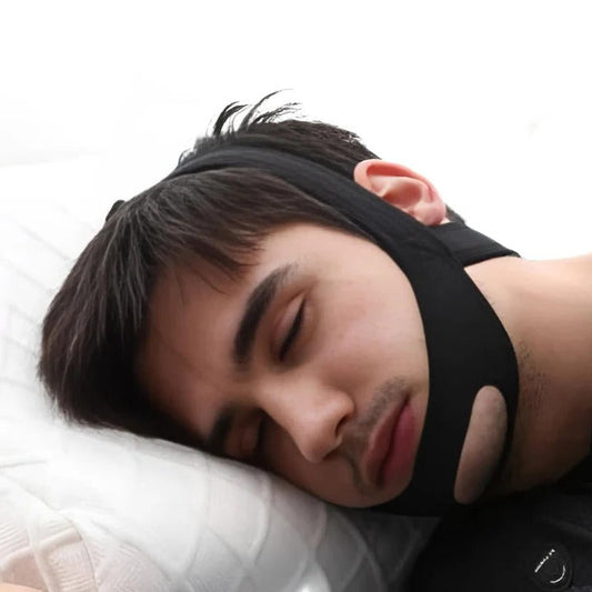Full Head Chin Strap for Snoring Relief | Sleep Apnea Support - Comfortable - Night Use