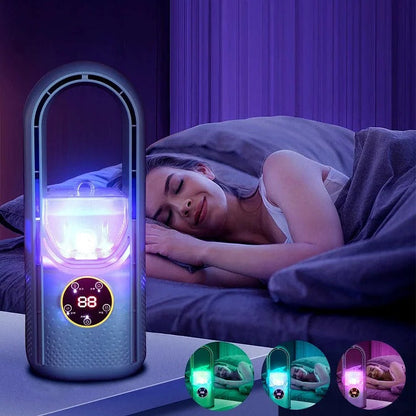 Blade-Free Silent Portable Air Conditioner for Home and Office