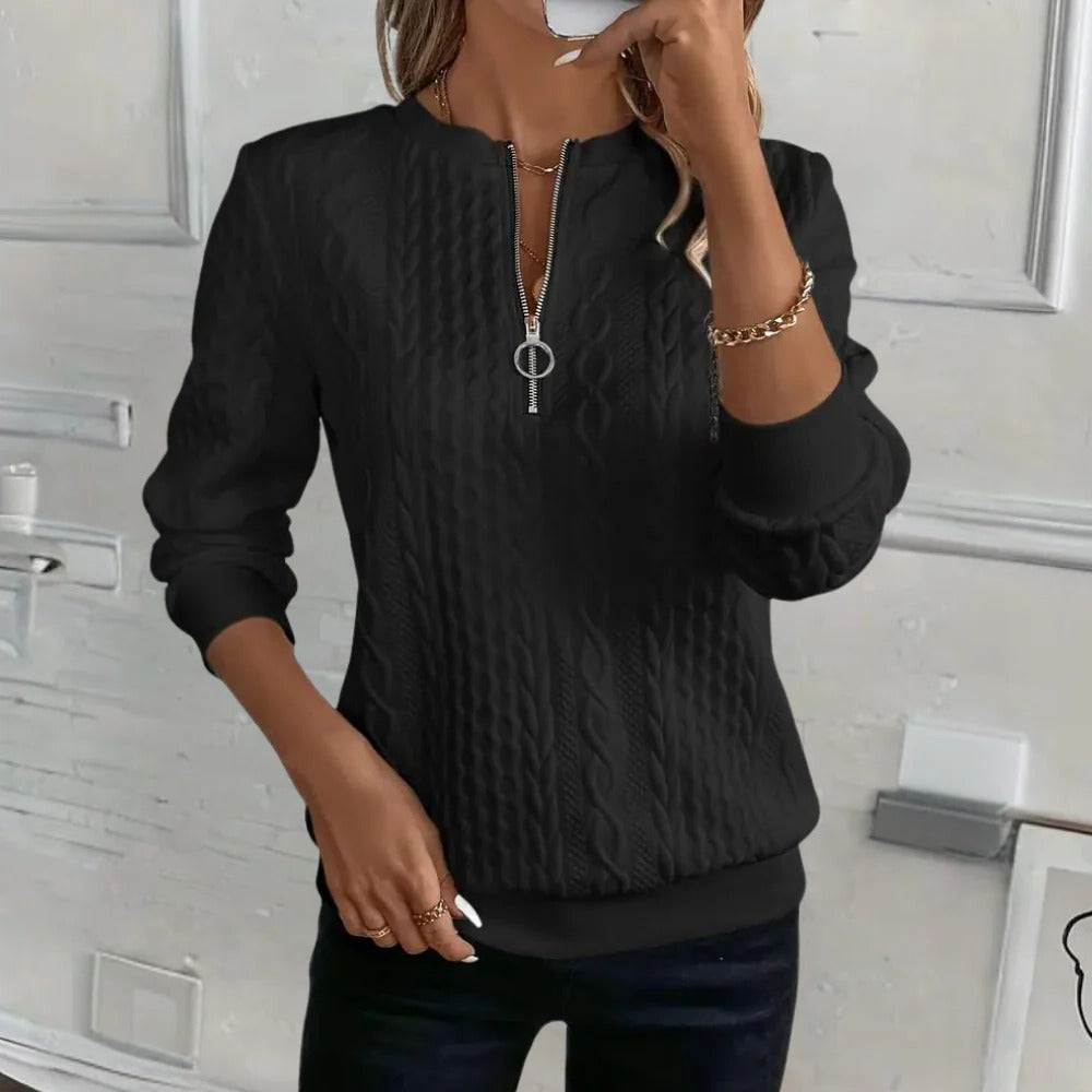 Soft and Casual Textured Sweater For Women