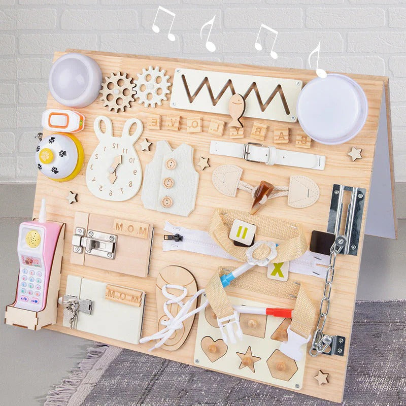 Handmade Montessori Wooden Activity Board