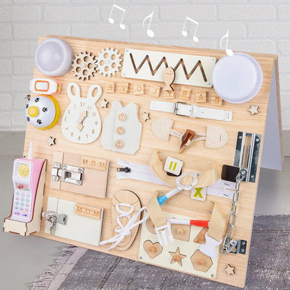 Handmade Montessori Wooden Activity Board