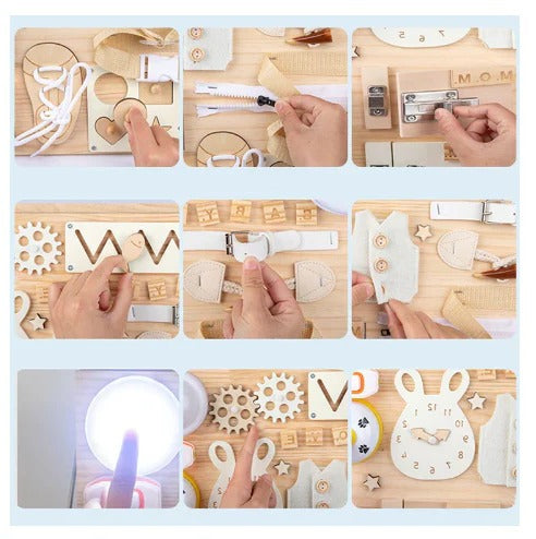 Handmade Montessori Wooden Activity Board