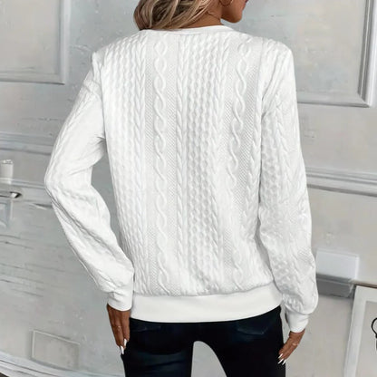Soft and Casual Textured Sweater For Women