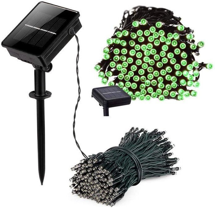 17-Meter String of 100 Led Solar-Powered Fairy Lights