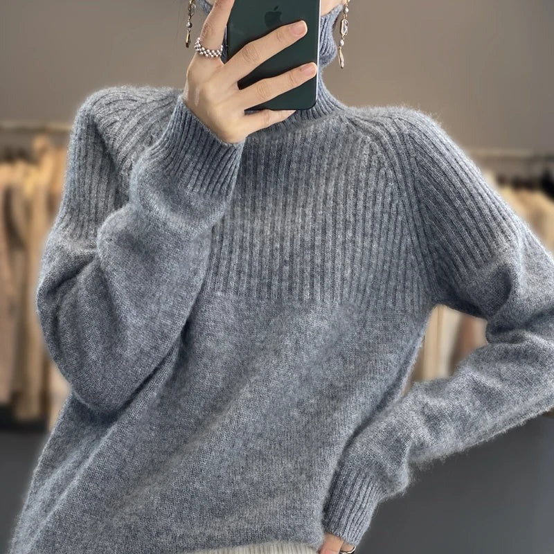 Women's Cashmere Sweater Turtleneck