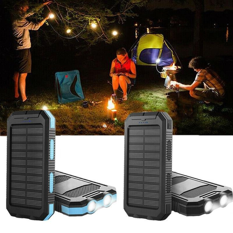 500000mAh Solar Charger Waterproof Power Bank External